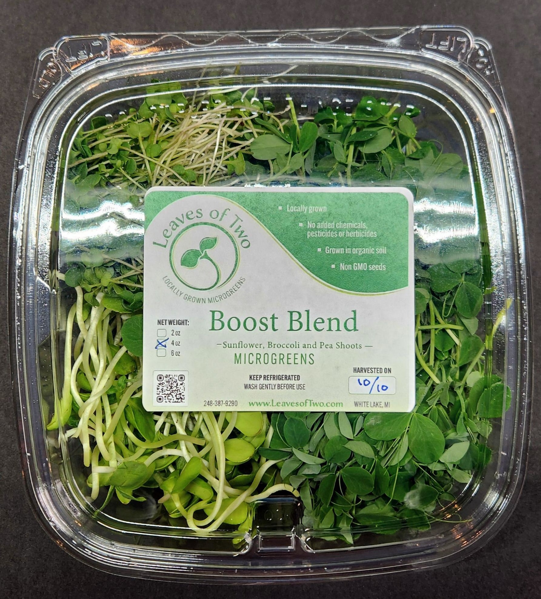 Leaves of Two - 2oz Boost Blend (Sunflower, Broccoli & Pea)